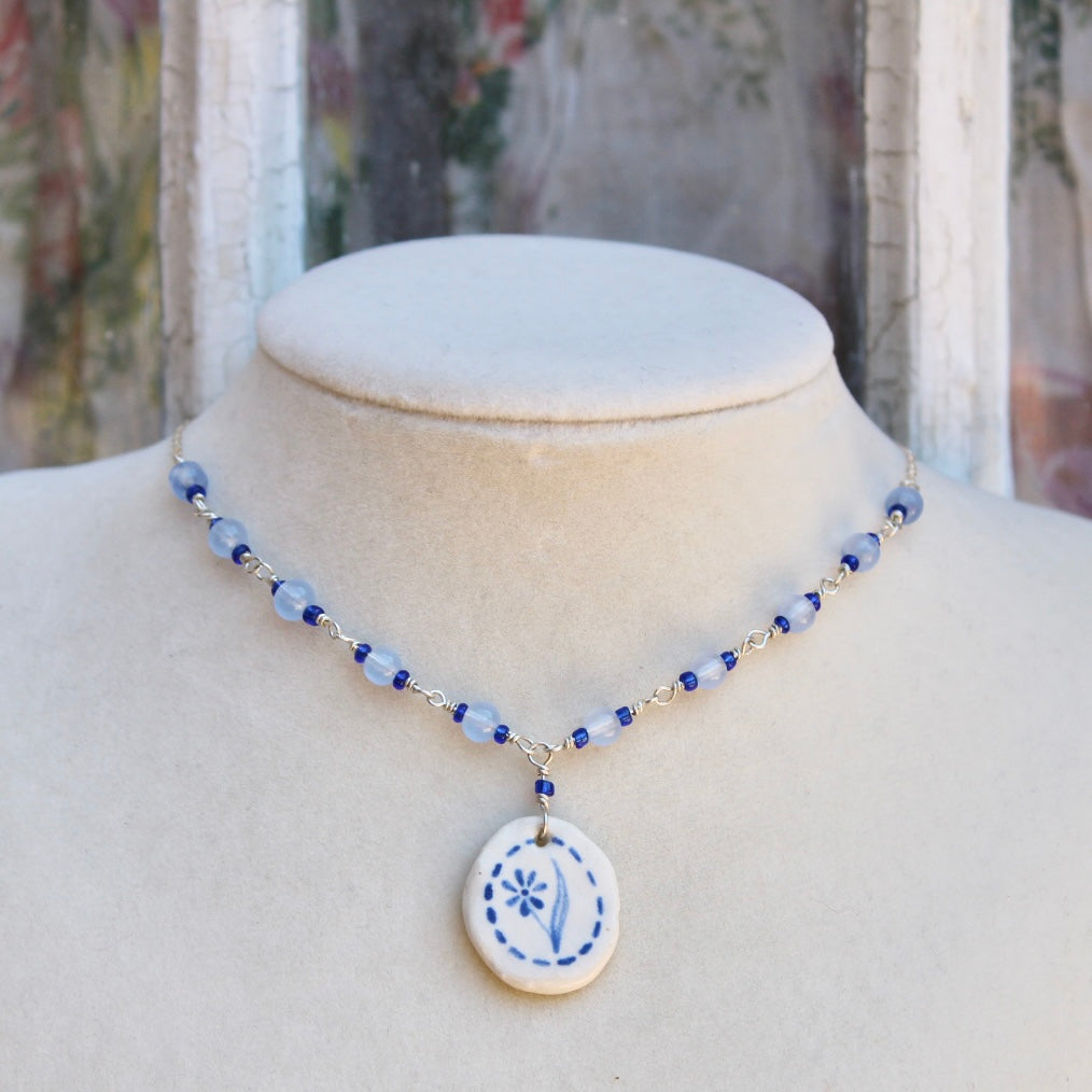 Flower With Beaded Chain