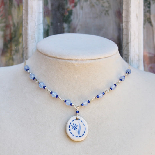Flower With Beaded Chain