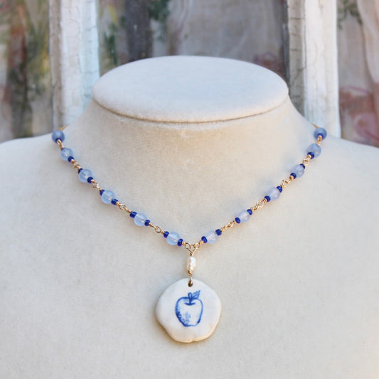 Apple With Beaded Chain