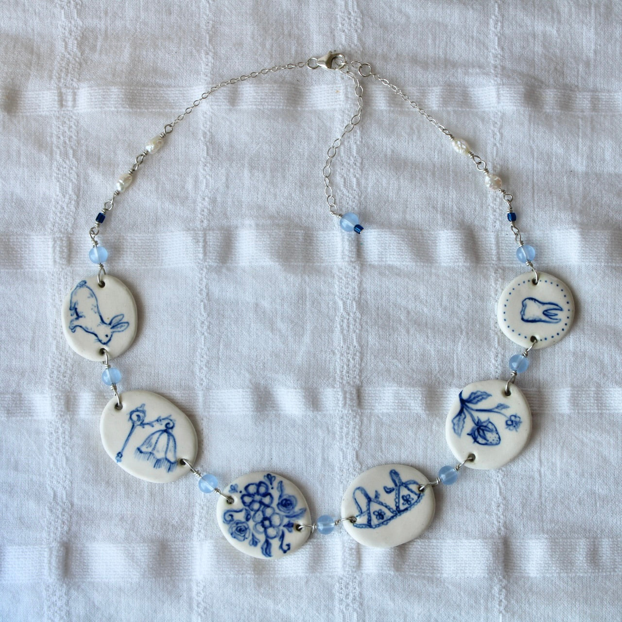 Multi Charm Necklace in Silver