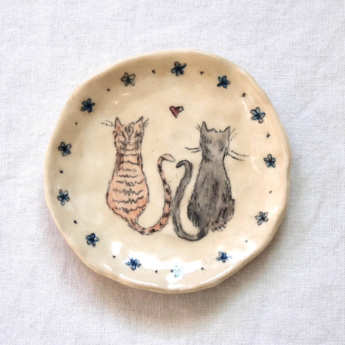 Cats In Love Dish