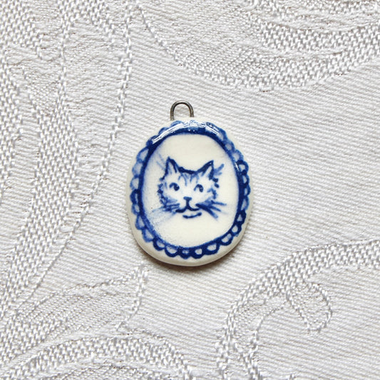 Cat With Lace Charm