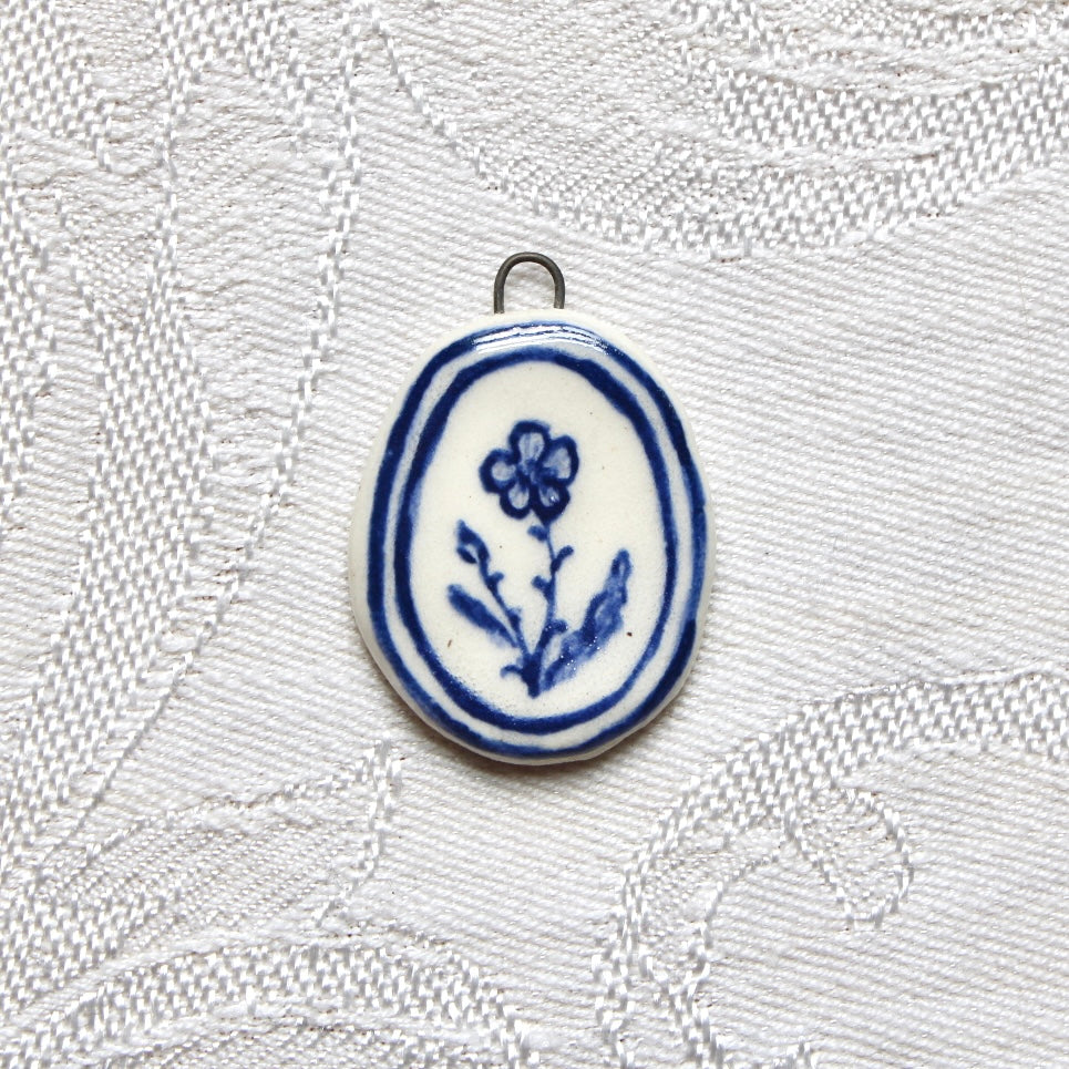 Blue Flax Charm