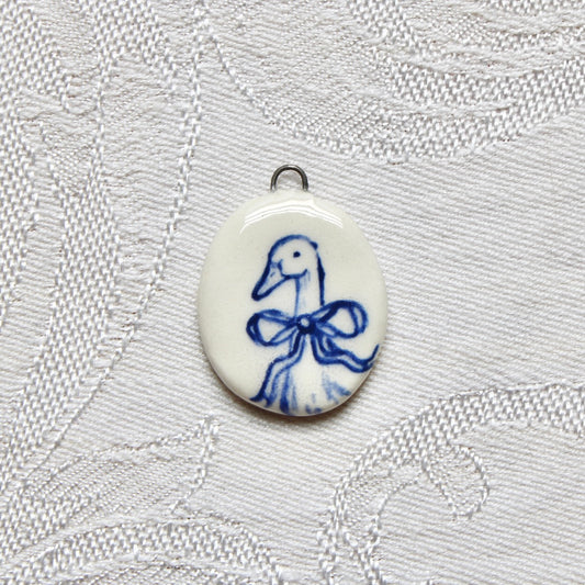 Duck With Bow Charm