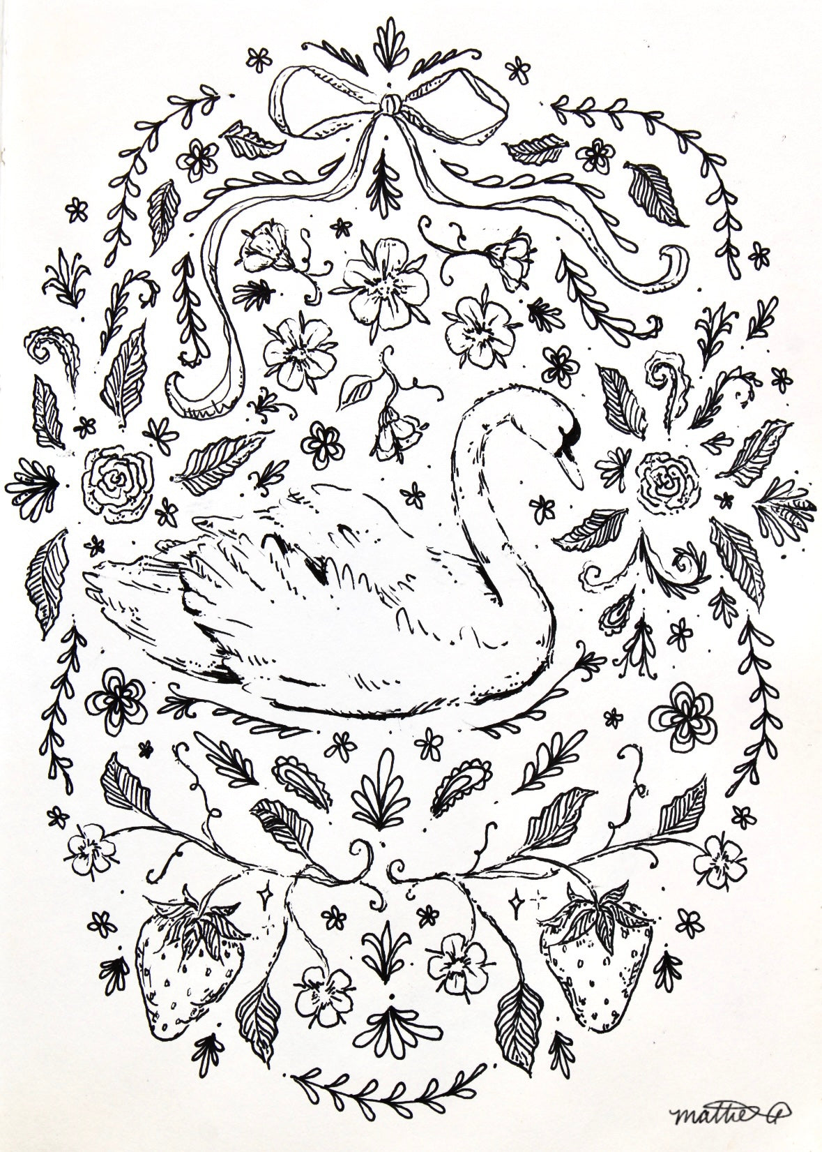 Swan Print