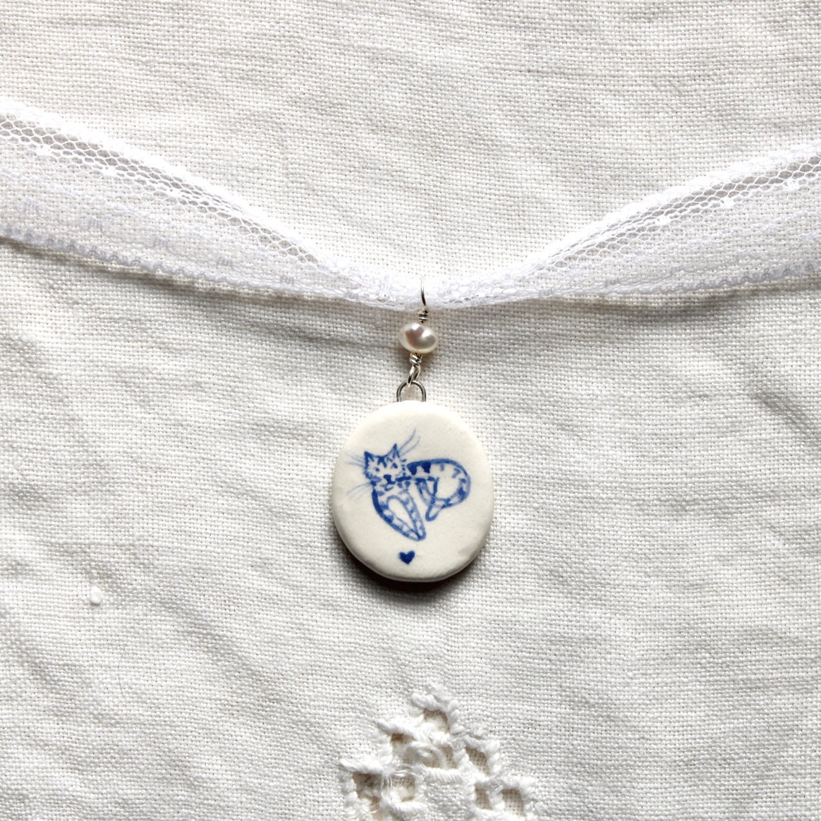 Kitty White Lace Choker Necklace