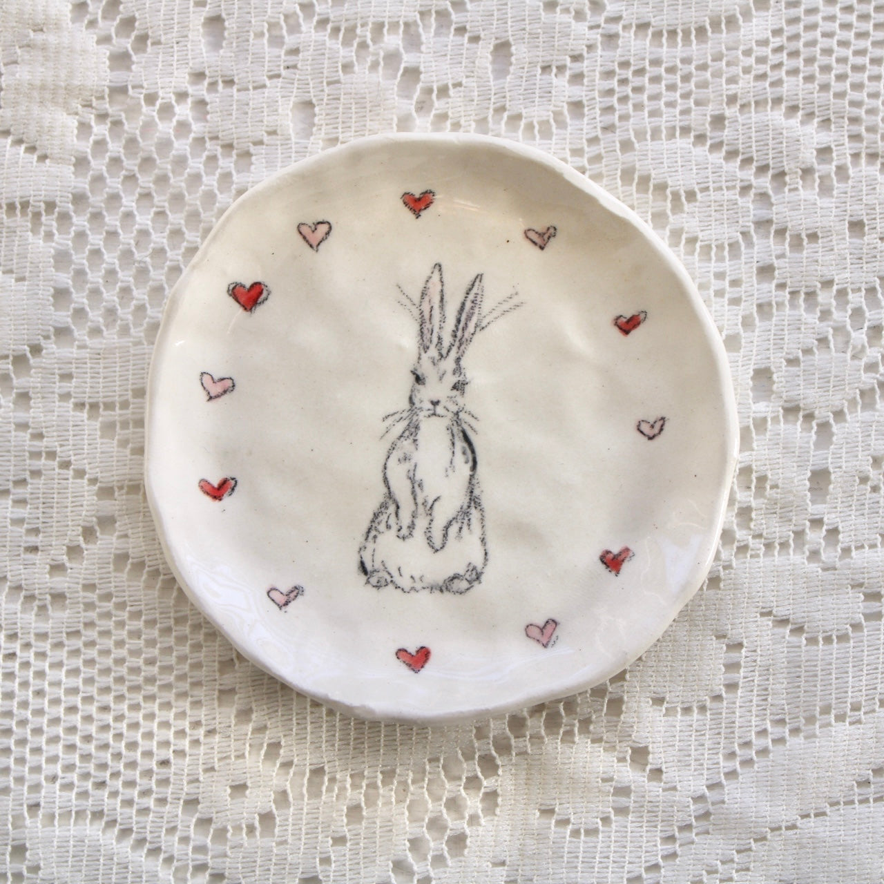 Sitting Bunny Dish