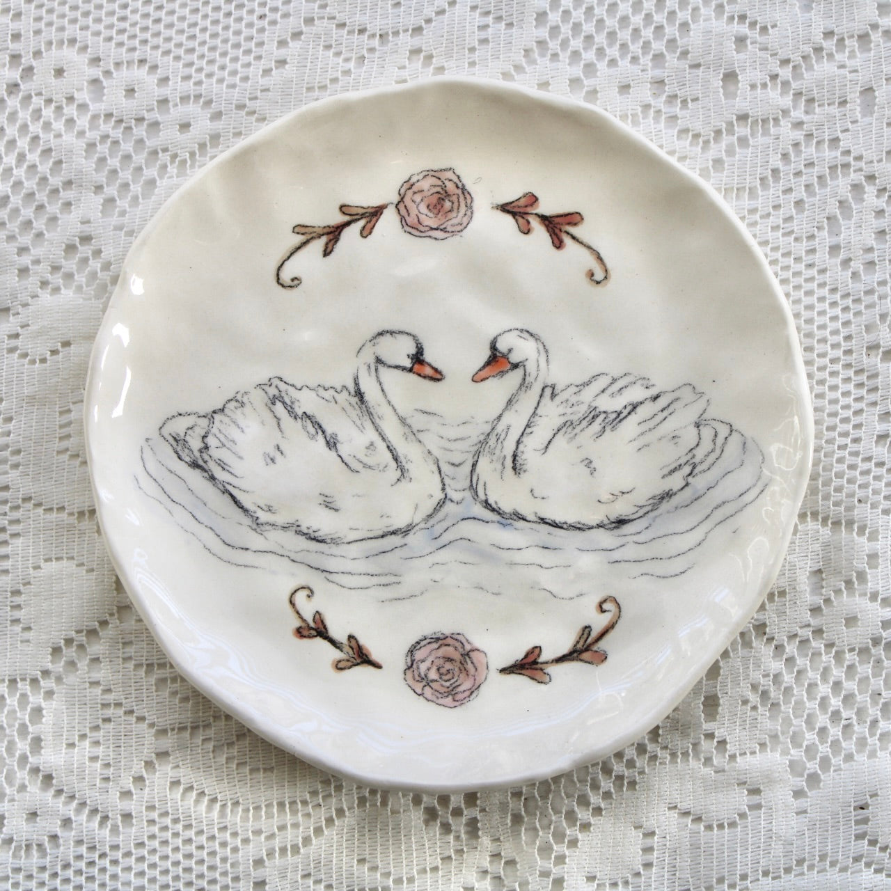 Lover Swans Dish