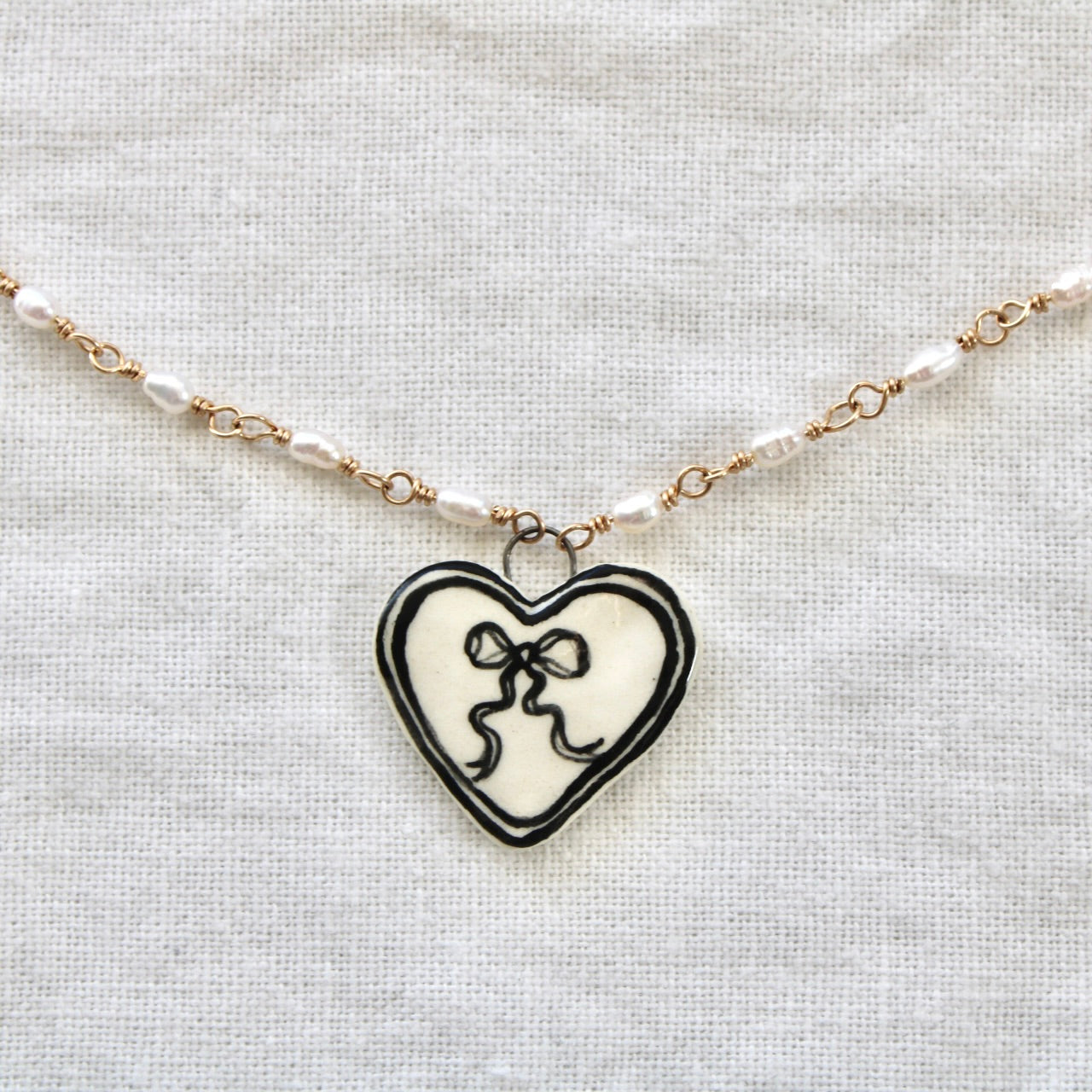 Bow Beaded Necklace