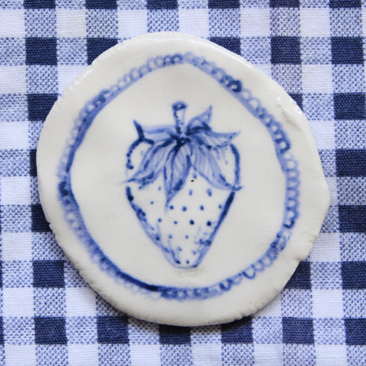 Strawberry With Lace Magnet