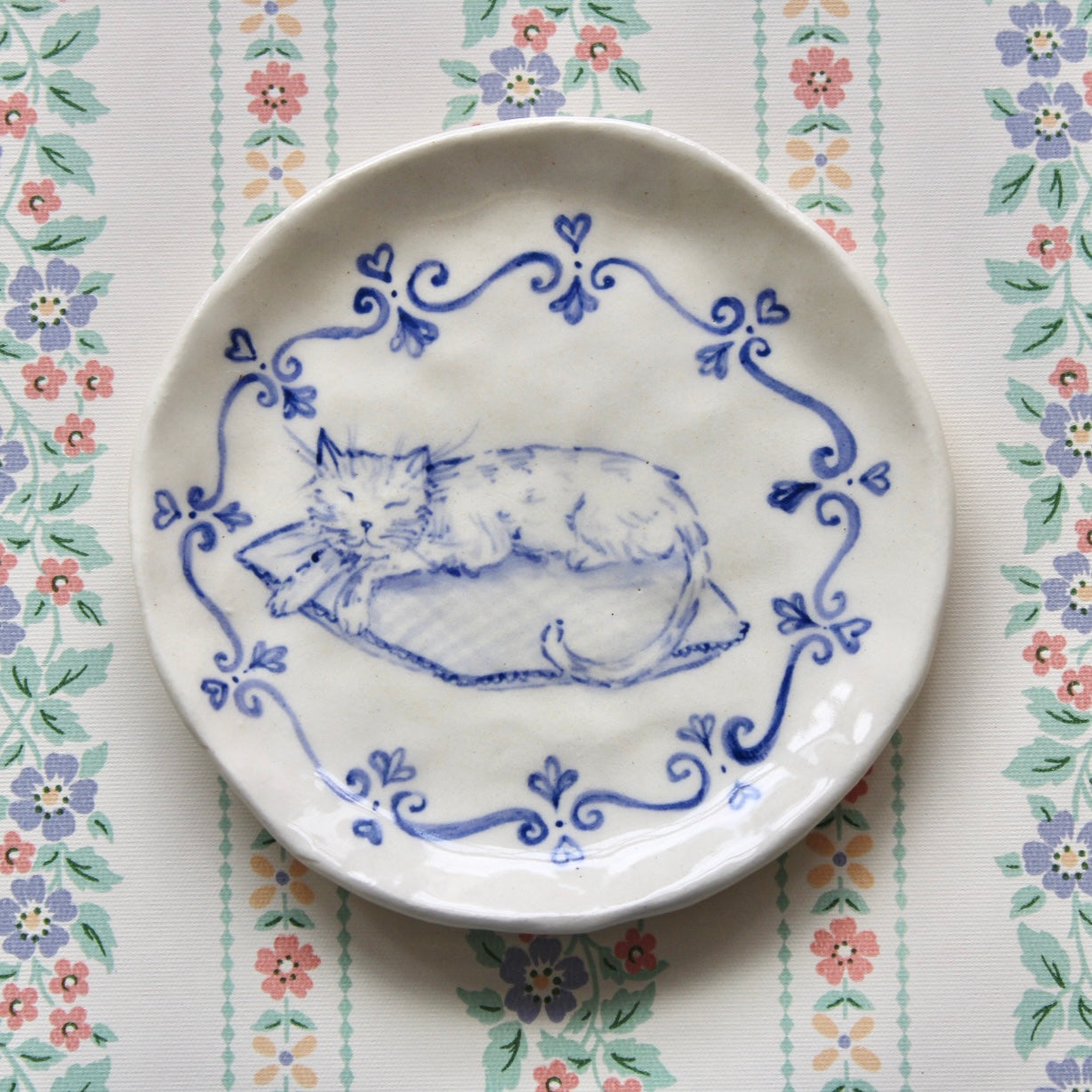 Sleeping Kitty Dish