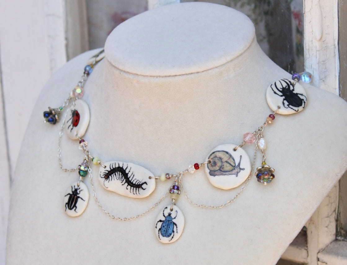 Porcelain Charm Necklaces