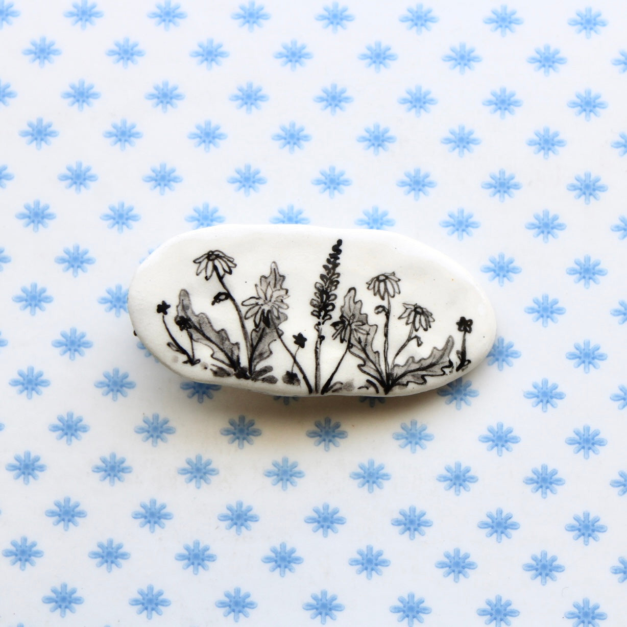 Wildflowers Hairclip In Black