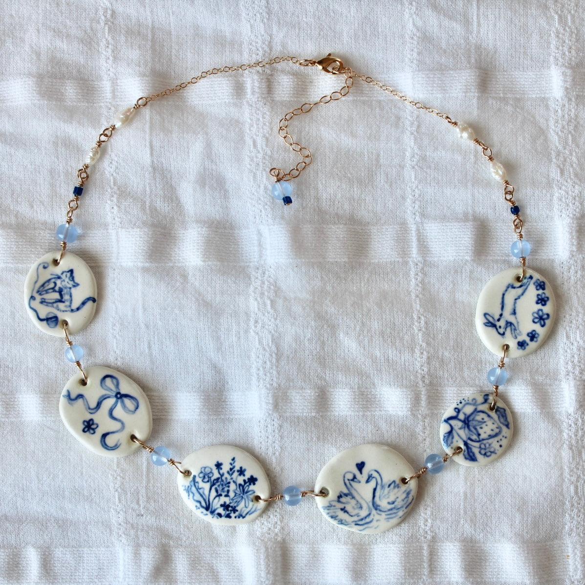 Multi Charm Necklace in Gold