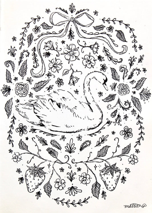 Swan Print