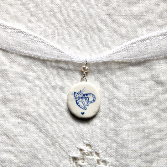 Kitty White Lace Choker Necklace