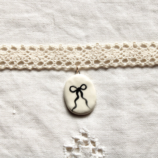 Ribbon Cream Lace Choker Necklace