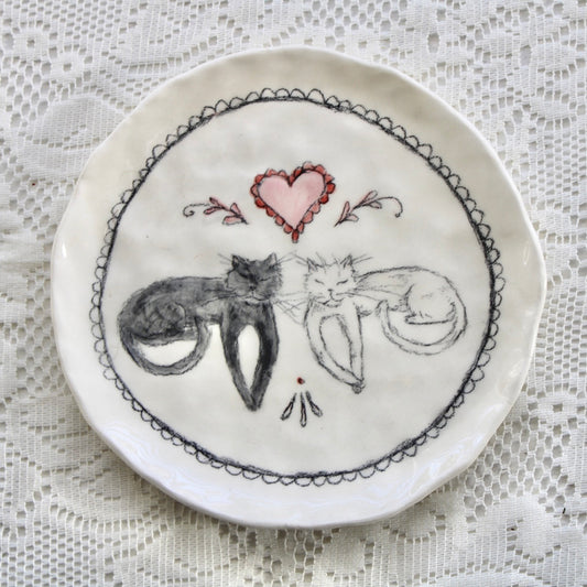 Lover Kitties Dish
