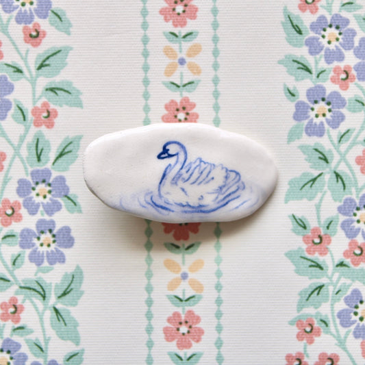 Swan Hair Clip II