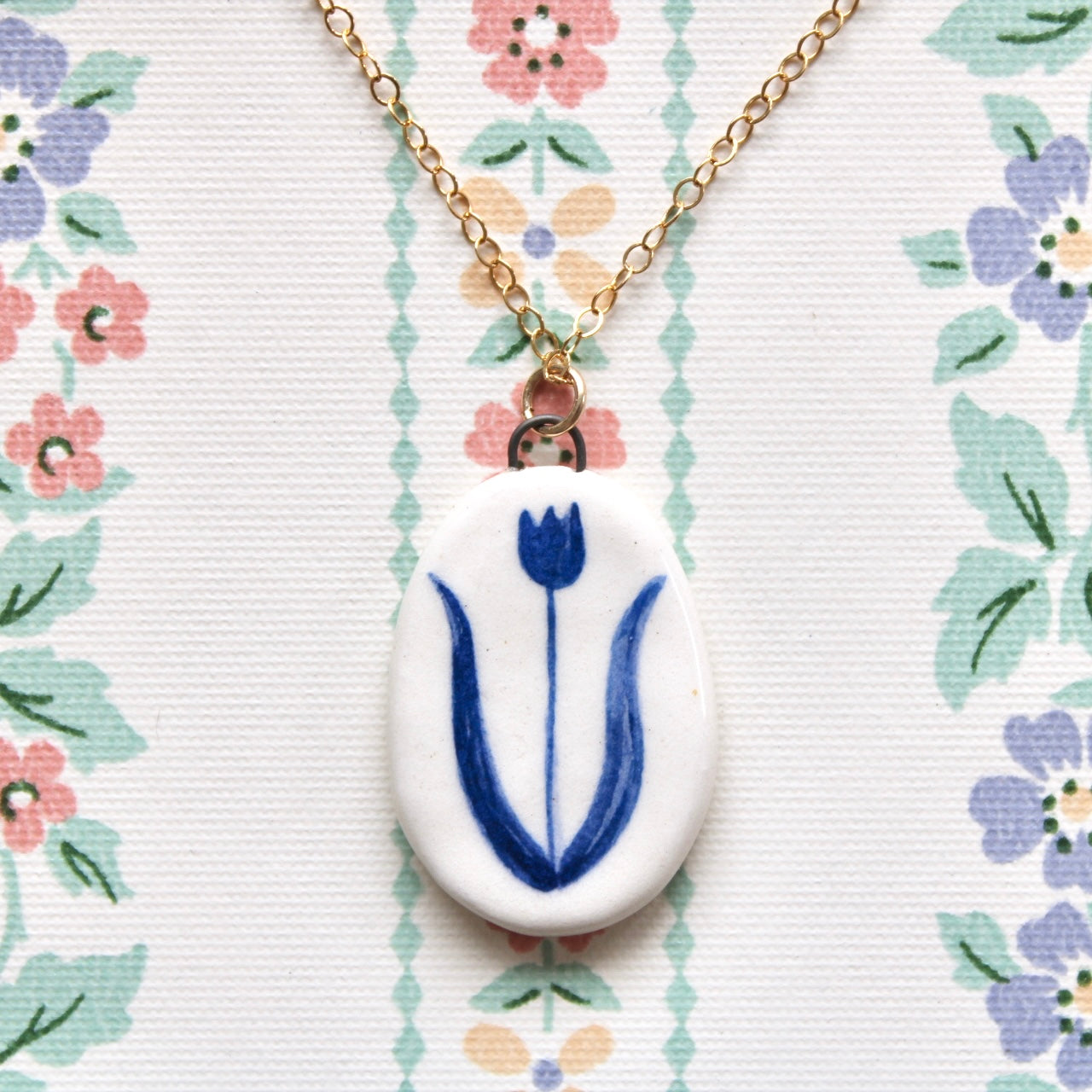 Tulip Necklace in Gold