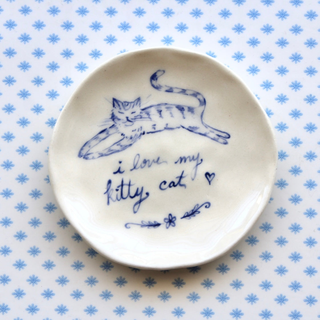 I Love My Kitty Cat Dish