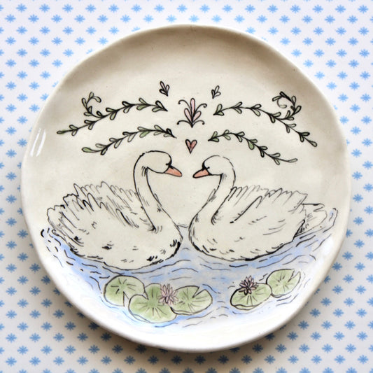 Lover Swans Plate