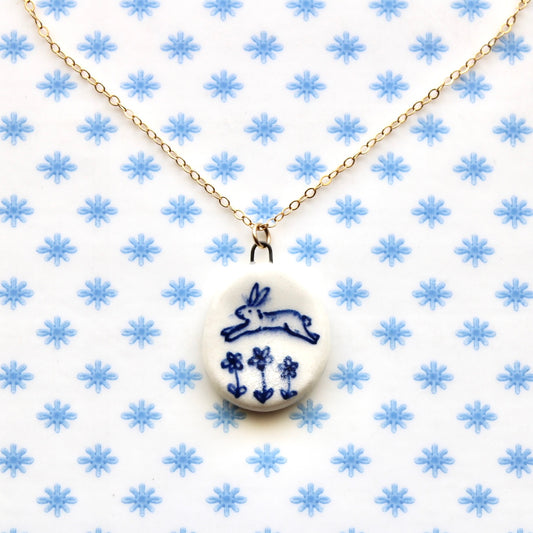 Bunny Necklace in Gold