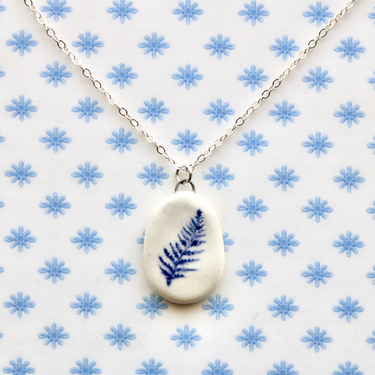 Fern Necklace in Silver