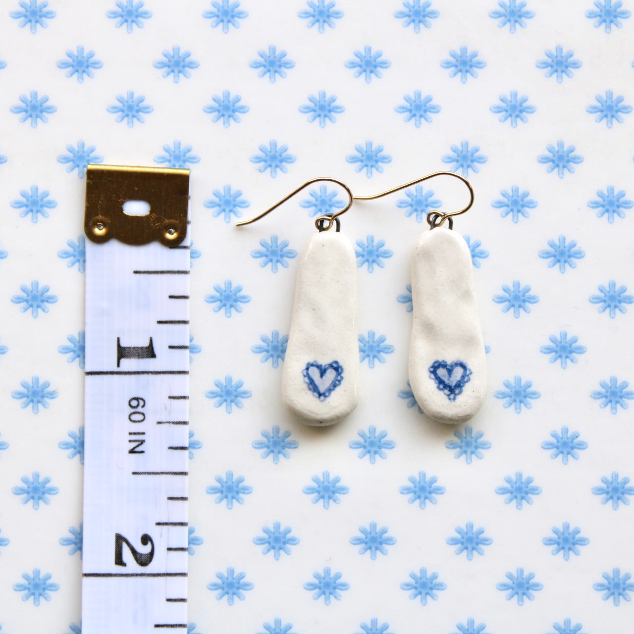 Heart Earrings in Gold