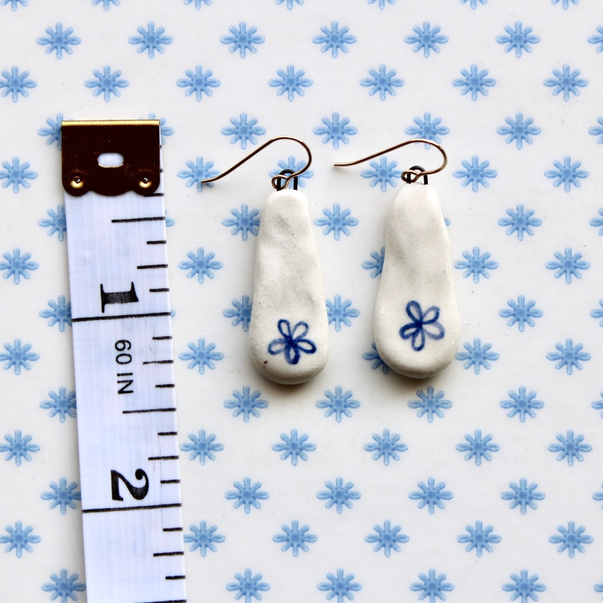 Flower Earrings in Gold