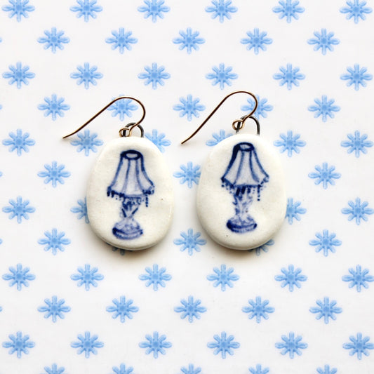 Lamp Earrings in Gold