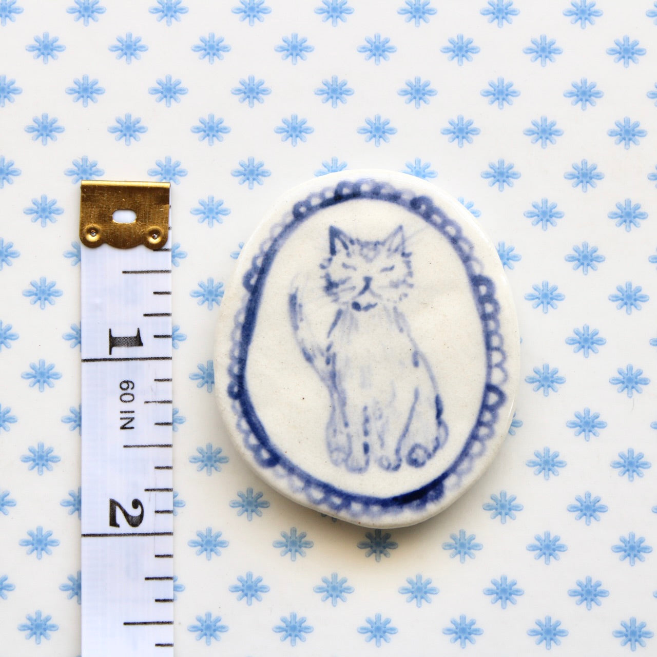 Cat With Lace Magnet