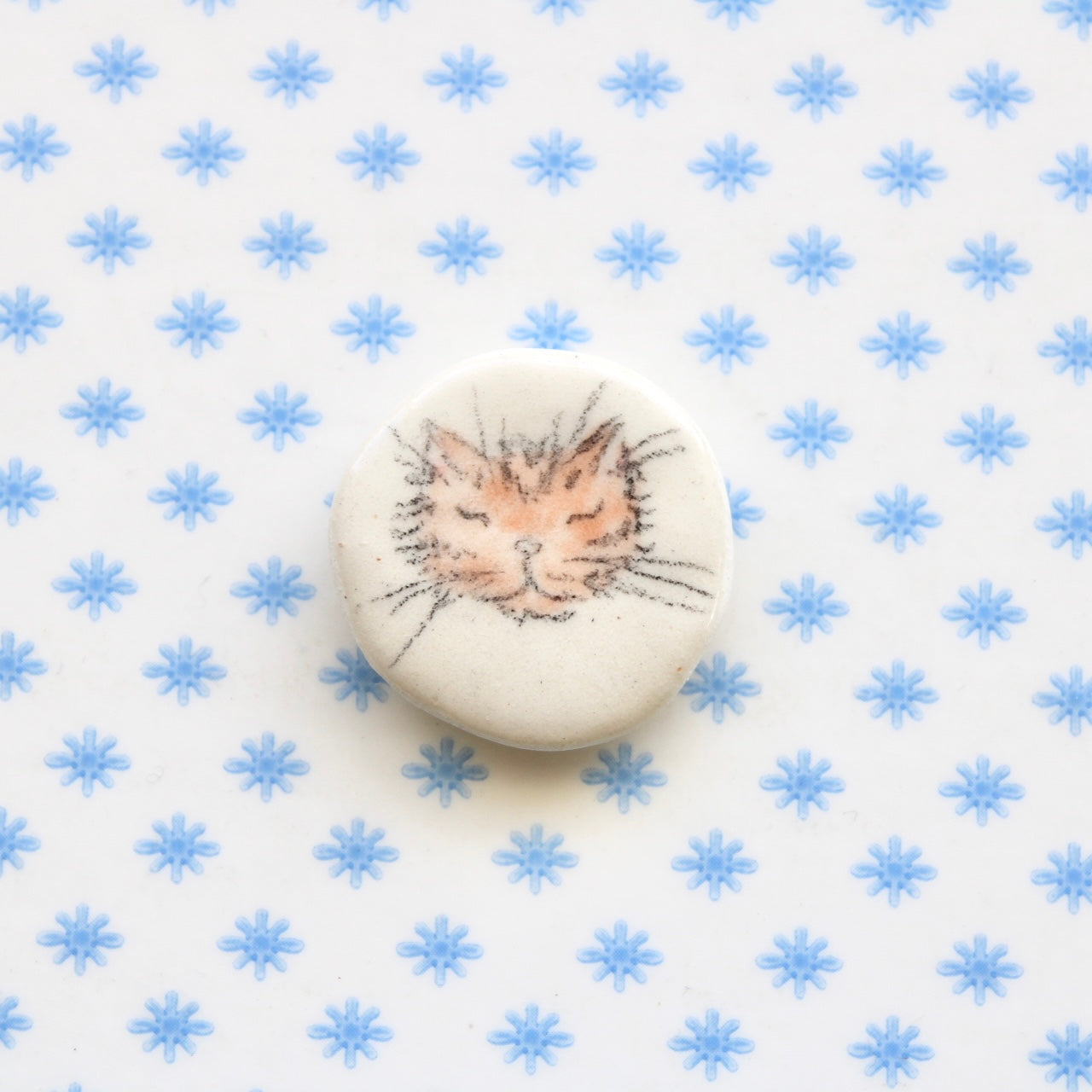 Cat Face Magnet in Color