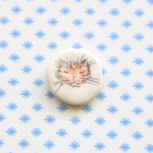 Cat Face Magnet in Color