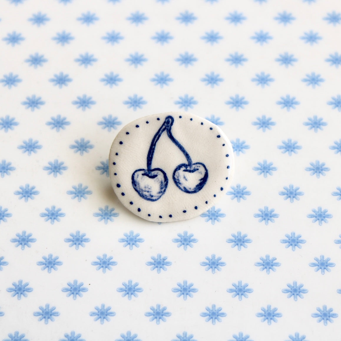 Cherry Dots Brooch