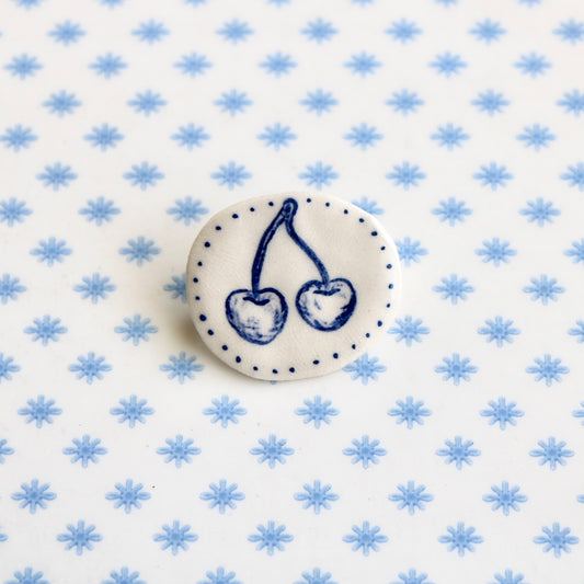 Cherry Dots Brooch