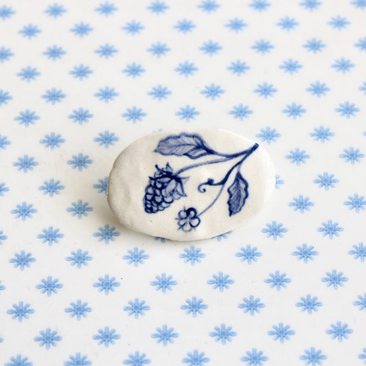 Raspberry Brooch