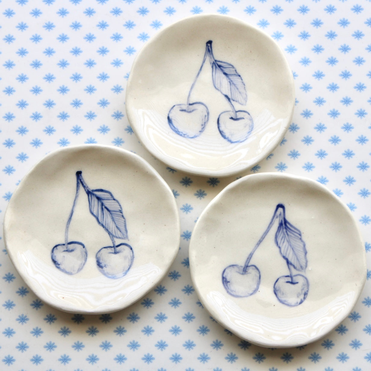 Cherry Mini Dish Set of Three