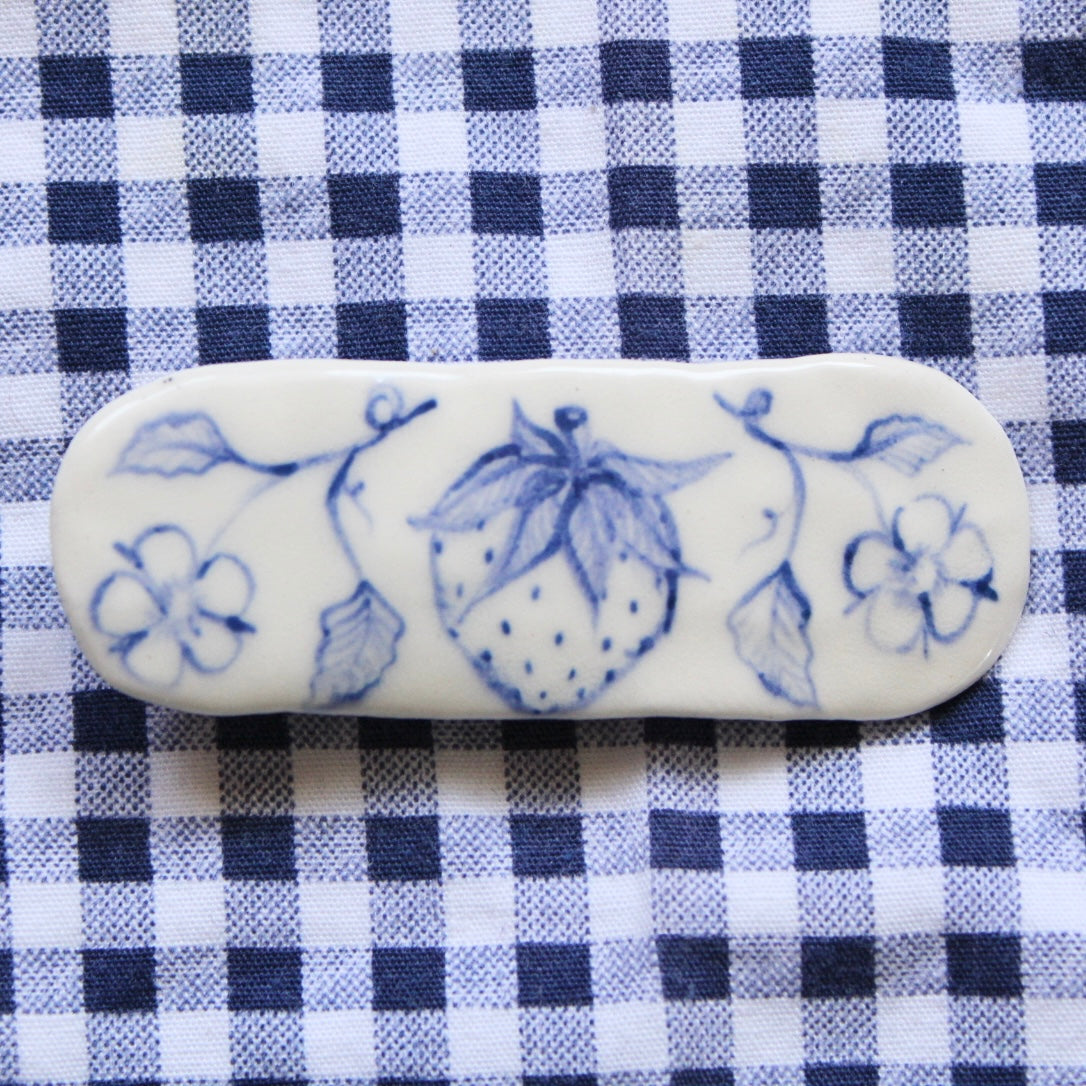 Strawberry Flowers Hair Clip