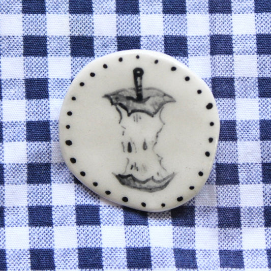 Apple Core Brooch