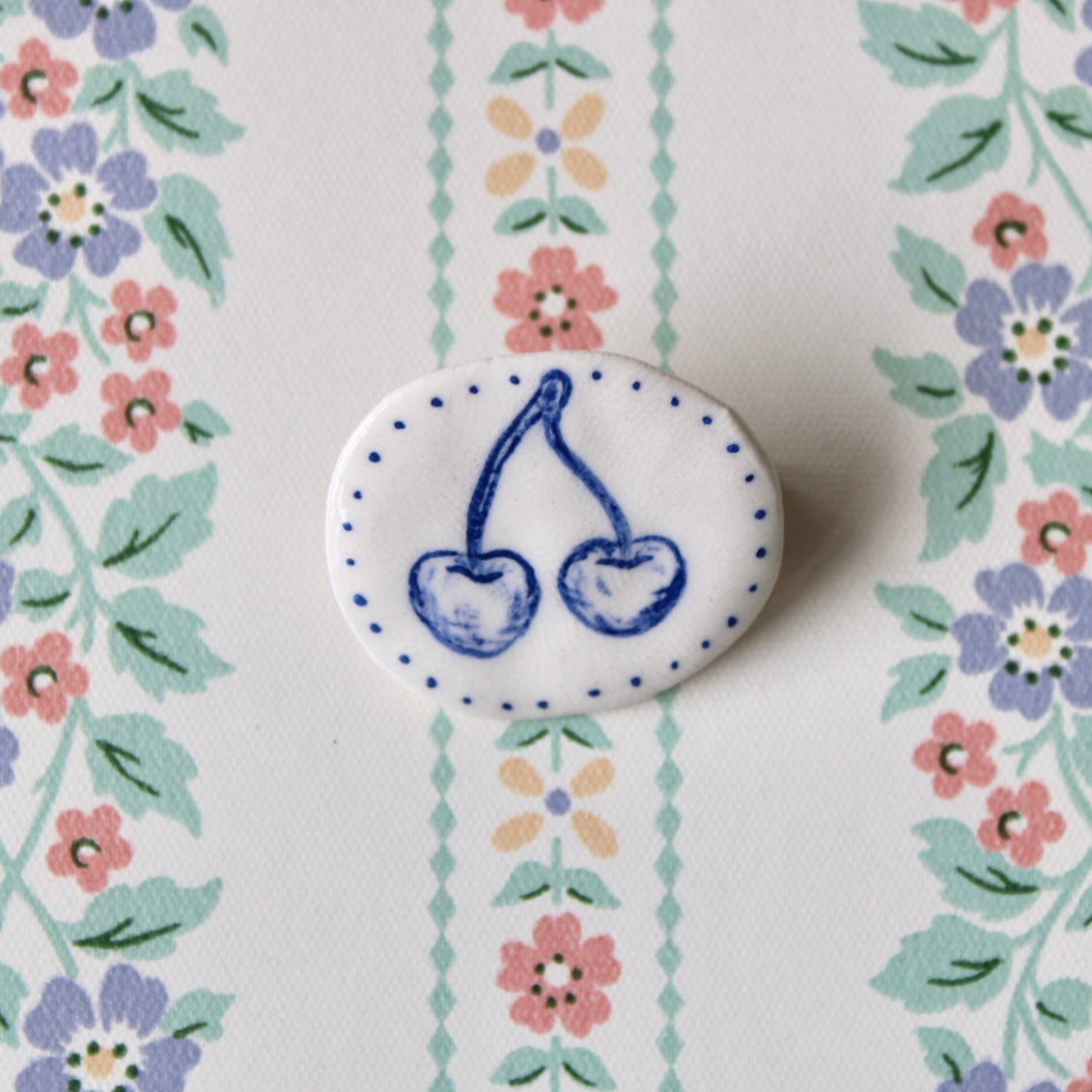 Cherries Brooch