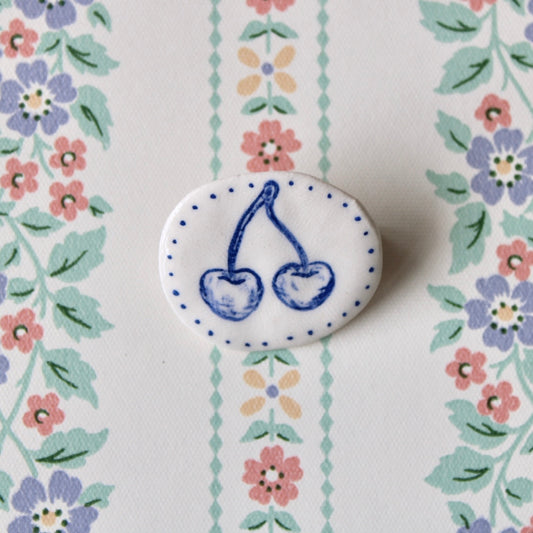 Cherries Brooch