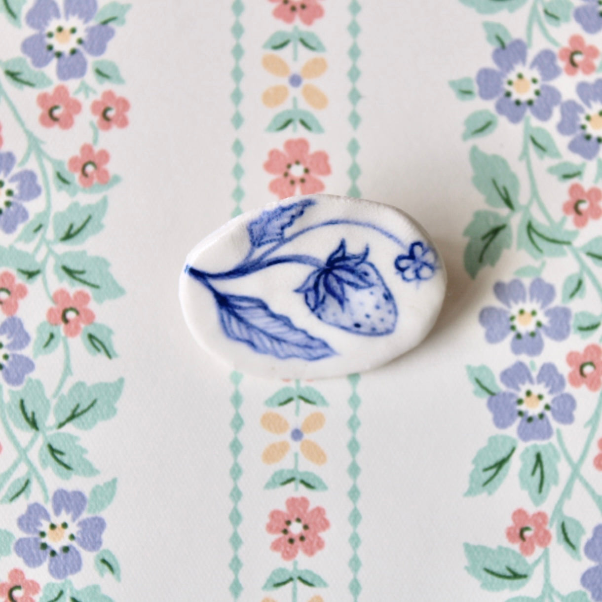 Strawberry Vine Brooch